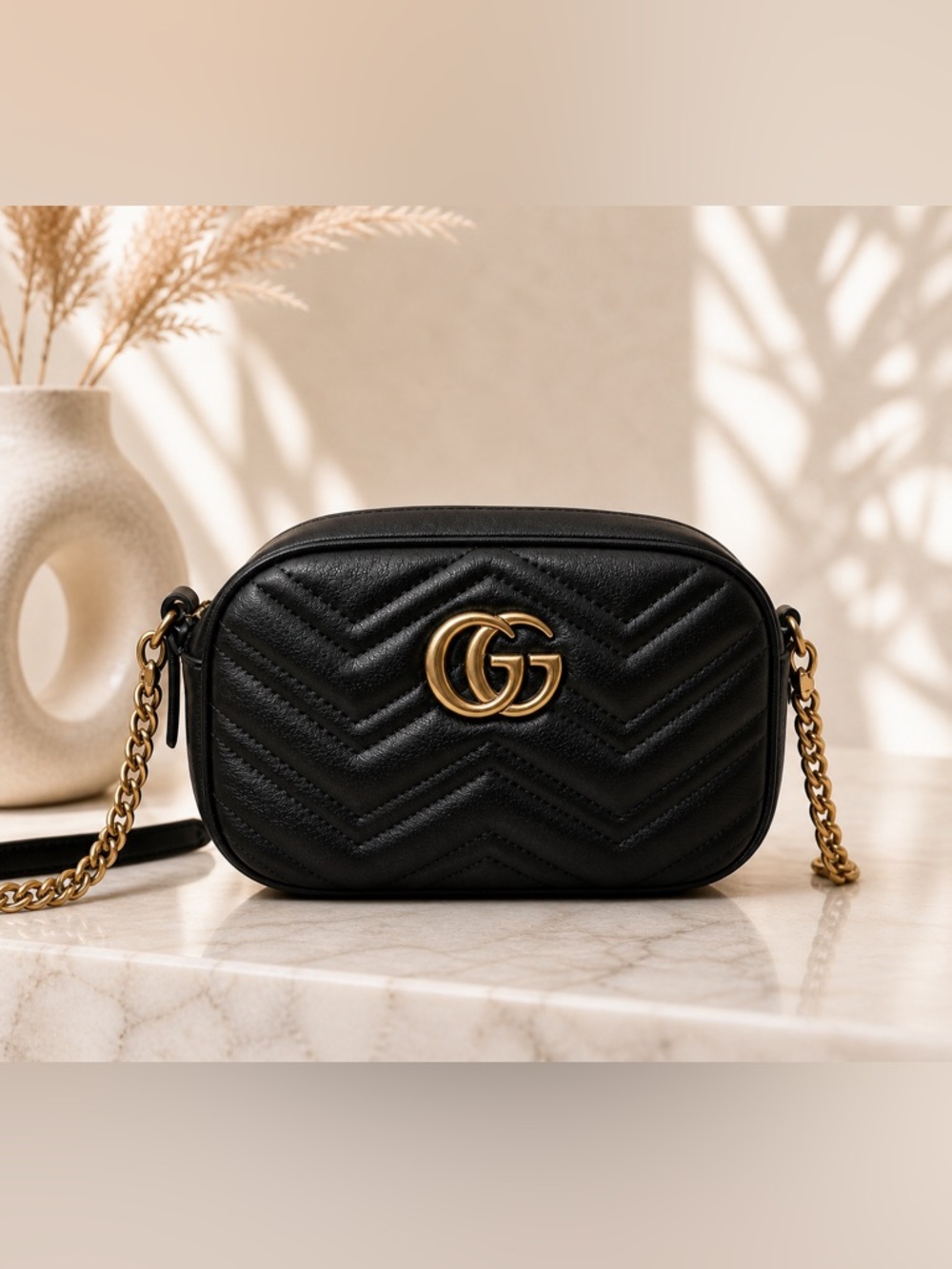 ✨ Chic Faux Camera Mini luxury bag with Heart Stitching on Back ✨